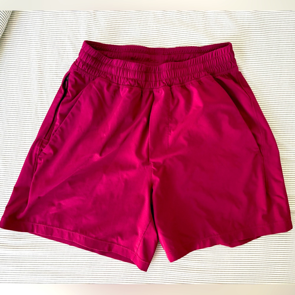 Maroon Men’s Athletic Shorts Lululemon 5” inseam